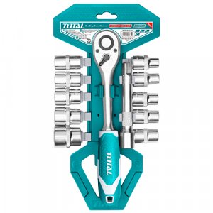 Набор торцевых головок с трещоткой TOTAL THT 141121
