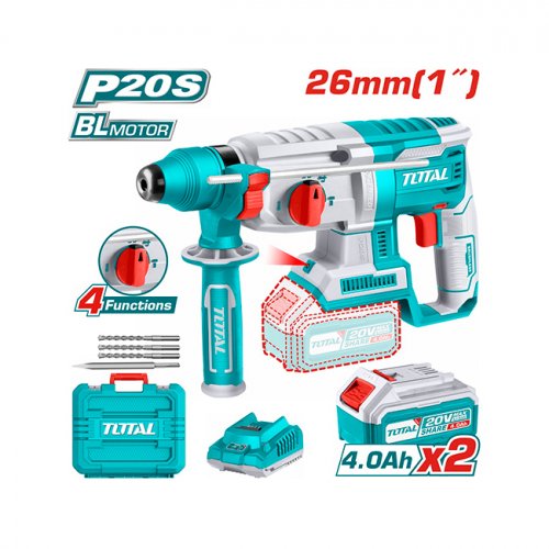Cordless hammer drill TOTAL TRHLI202287