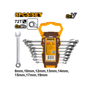 ქანჩის გასაღების ნაკრები 8 ც INGCO HKSPAR1082